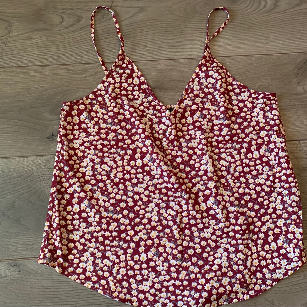 SHEIN Floral Print Cami – Adjustable Straps – Lightweight Summer Tank